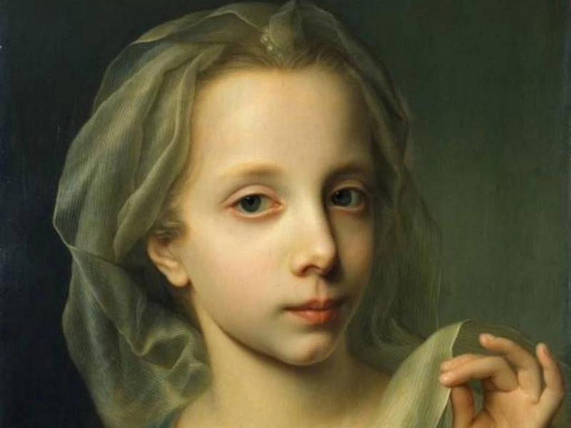 1695-Christian Seybold - Ritratto idealizzato di una giovane ragazza - Staatliche Kunstsammlungen Dresden